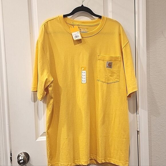 Carhartt Loose Fit Heavyweight S/S Pocketed T-Shirt- Sundance Heather - Picture 4 of 5